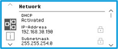 blue'Log default IP address and subnet mask