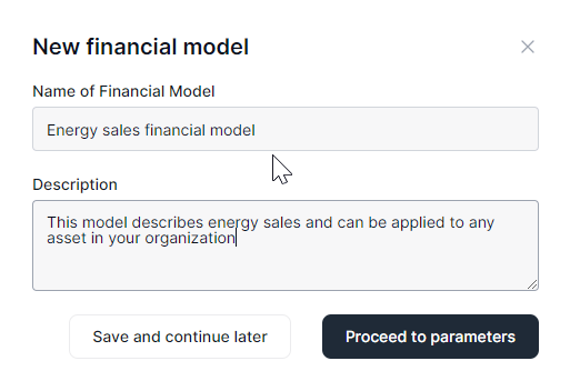 New financial model