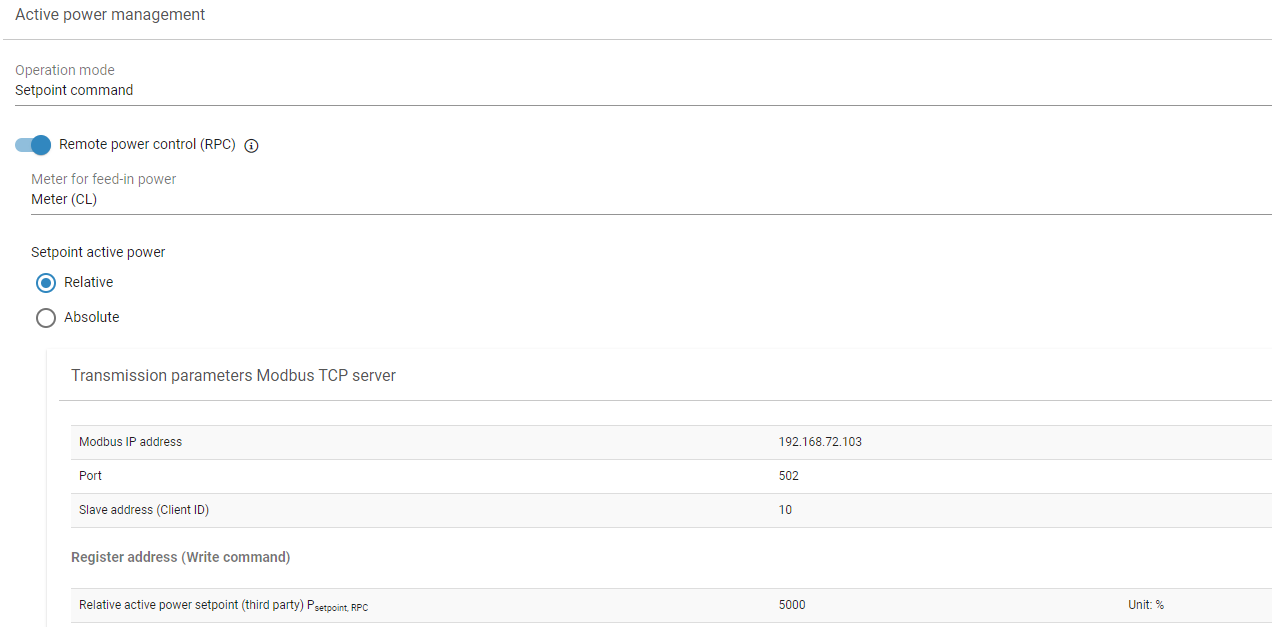 Activate and configure RPC