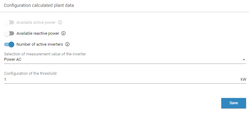 Number of active inverters