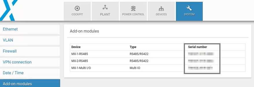 Add-on modules