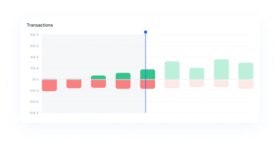 Monthly cashflows widget