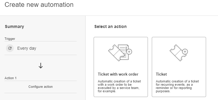 Select ticket type