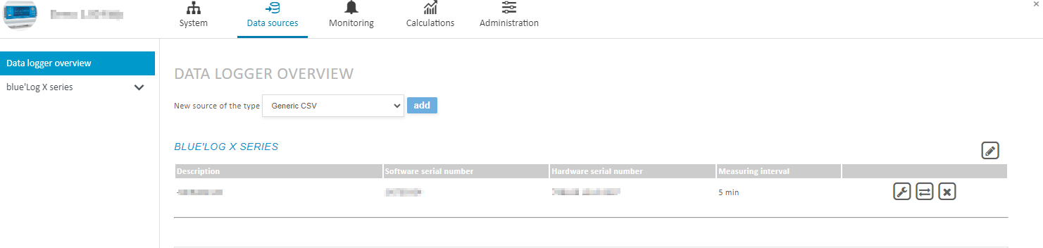 Set up a generic CSV export instead of a data logger