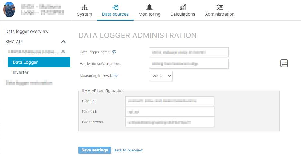 Configure SMA API in VCOM