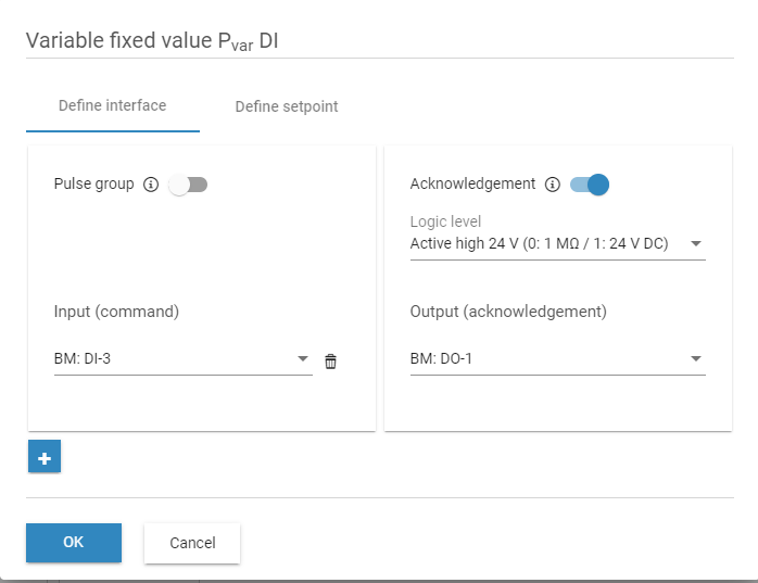 Variable fixed value Pvar DI