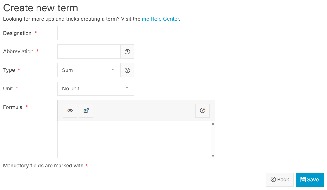 Create new term