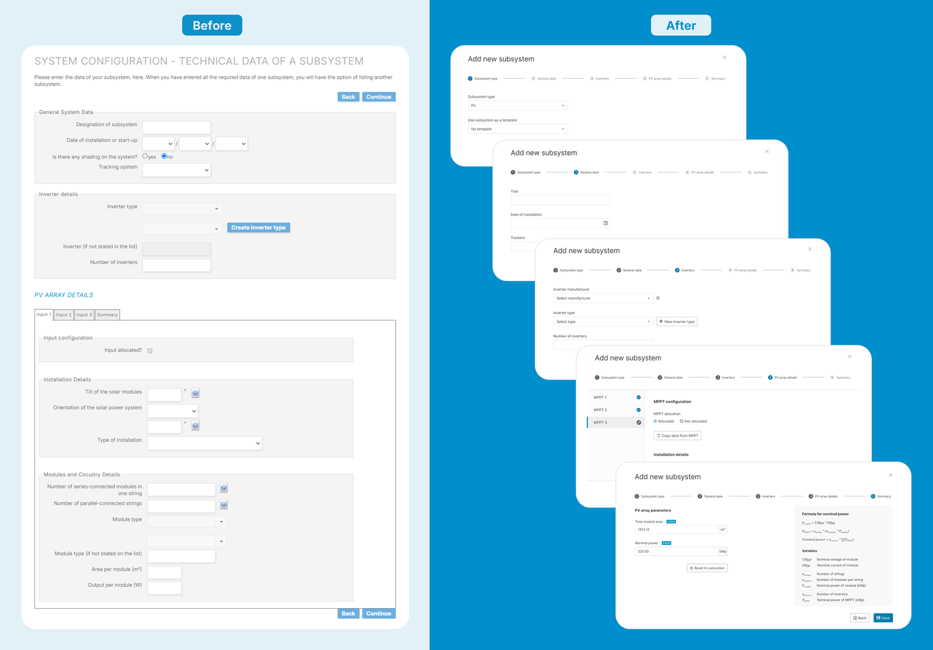 A new wizard will guide you through the process of adding and editing subsystems