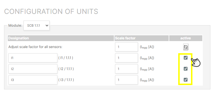 Check that strings are activated