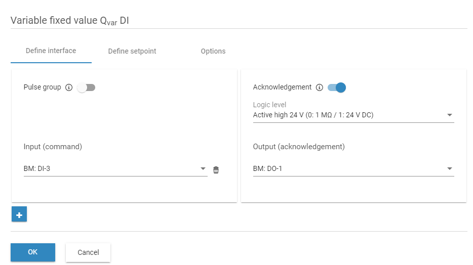 Variable fixed value Qvar DI