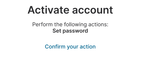 Confirm to set a password