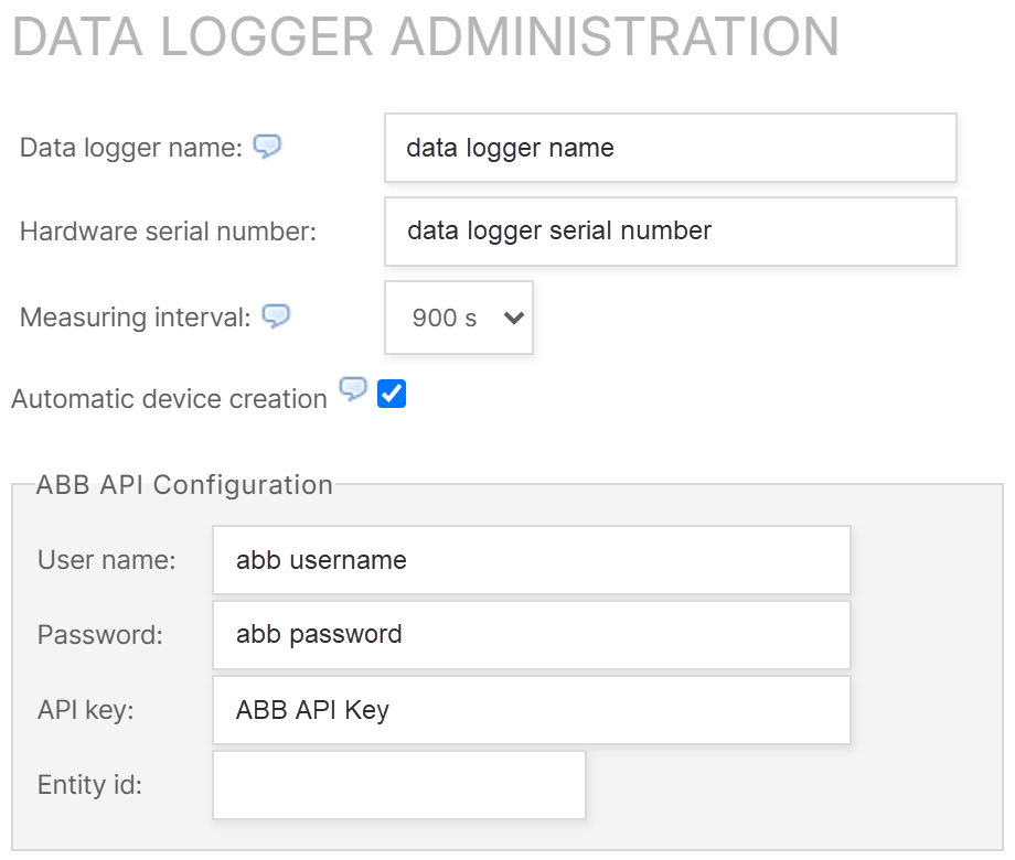 Configure ABB Aurora Vision API in VCOM