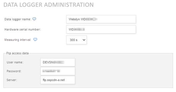 Configure Webdyn in VCOM