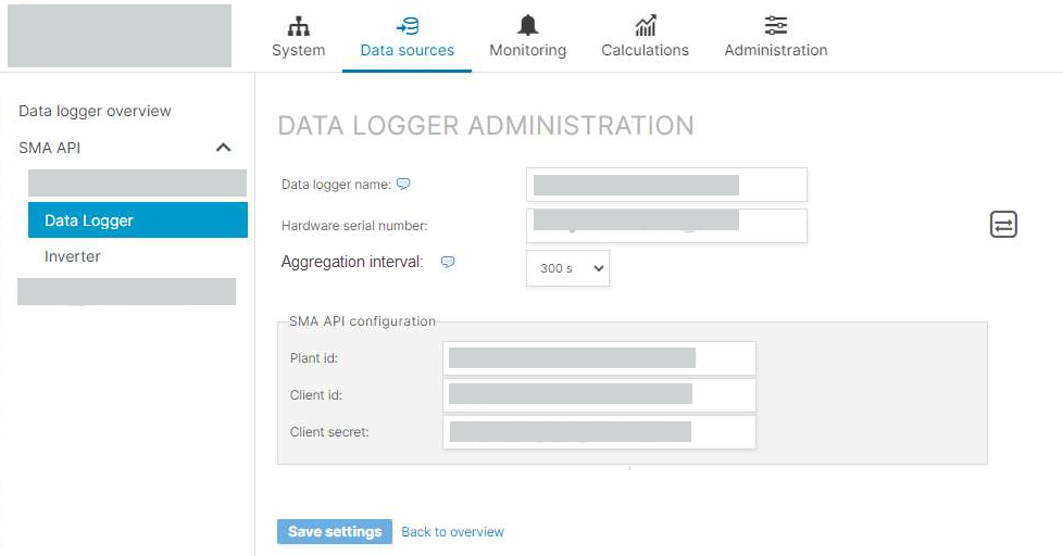Configure SMA API in VCOM