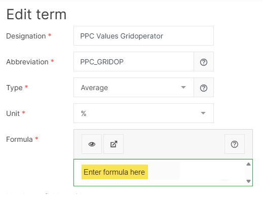 Create a term in the Term editor
