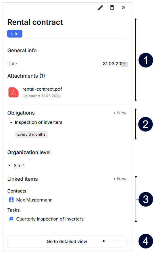 Quick view of a document