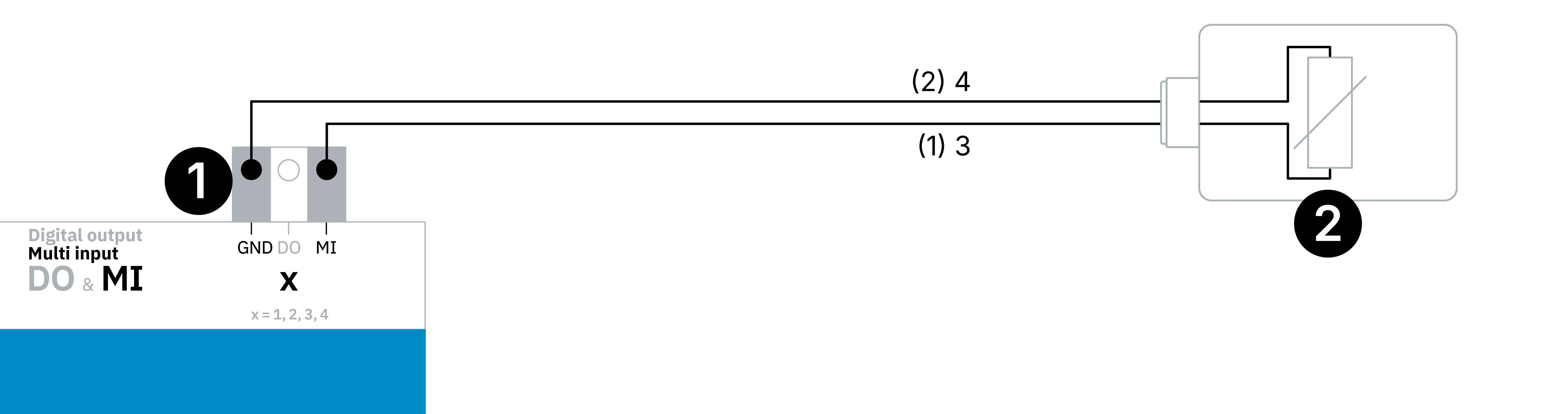 PT1000 sensor in the housing