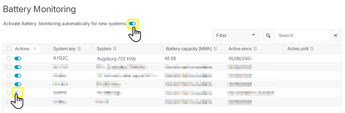 Deactivate Battery Monitoring or activate it by default for all new systems