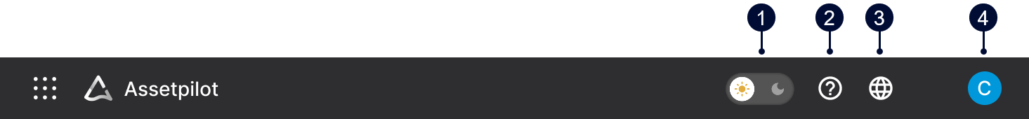 Top bar in mc Assetpilot