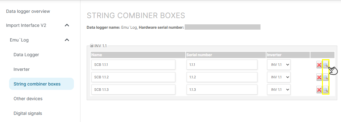 String combiner box_check the configuration of strings