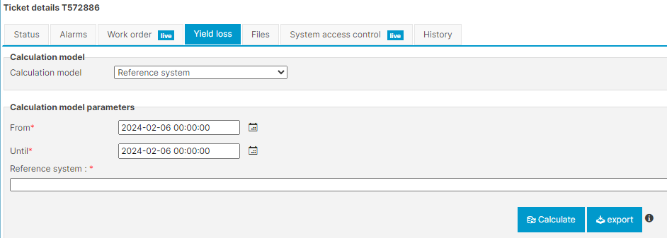 Reference system example
