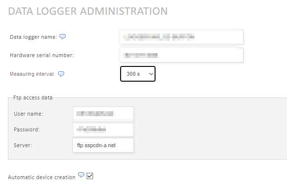 Sungrow configuration in VCOM