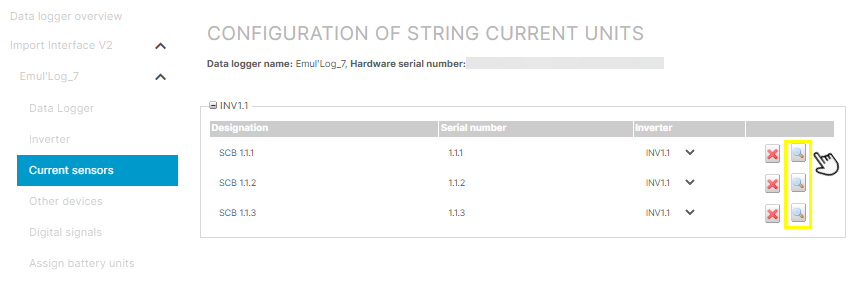 Check the configuration of strings
