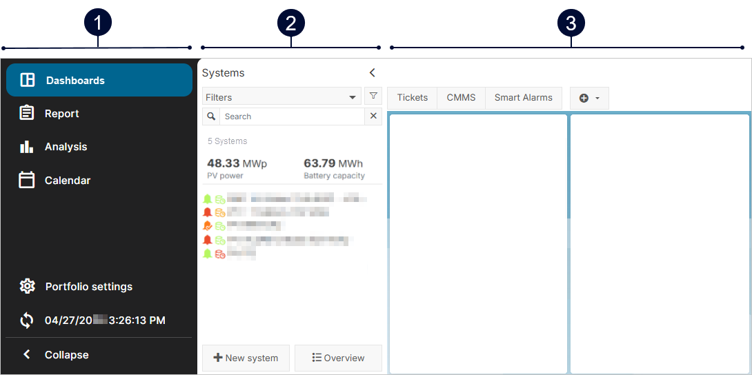 At portfolio level, you have dedicated portfolio-level actions, settings, tabs, and portlets.