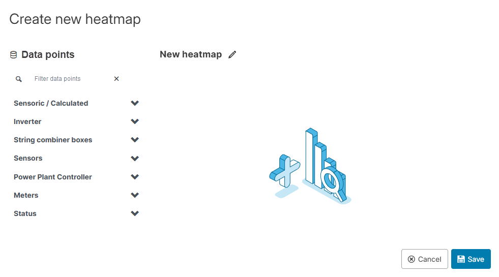 Options to configure a heatmap
