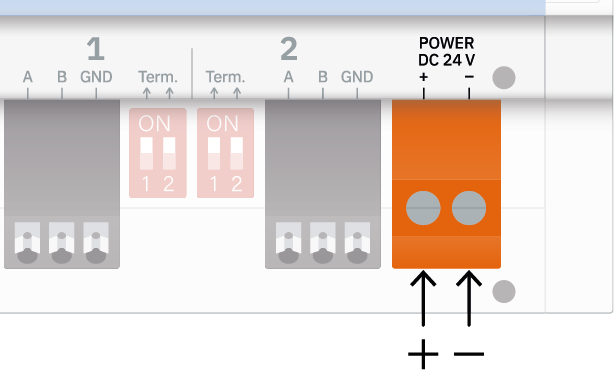 Connect the power supply