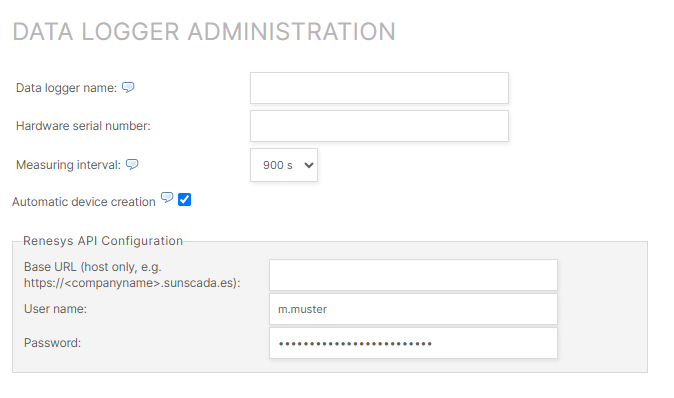 Configure Renesys API_Sunscada in VCOM