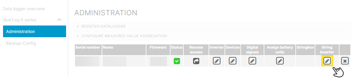 Inverter inputs_View inputs