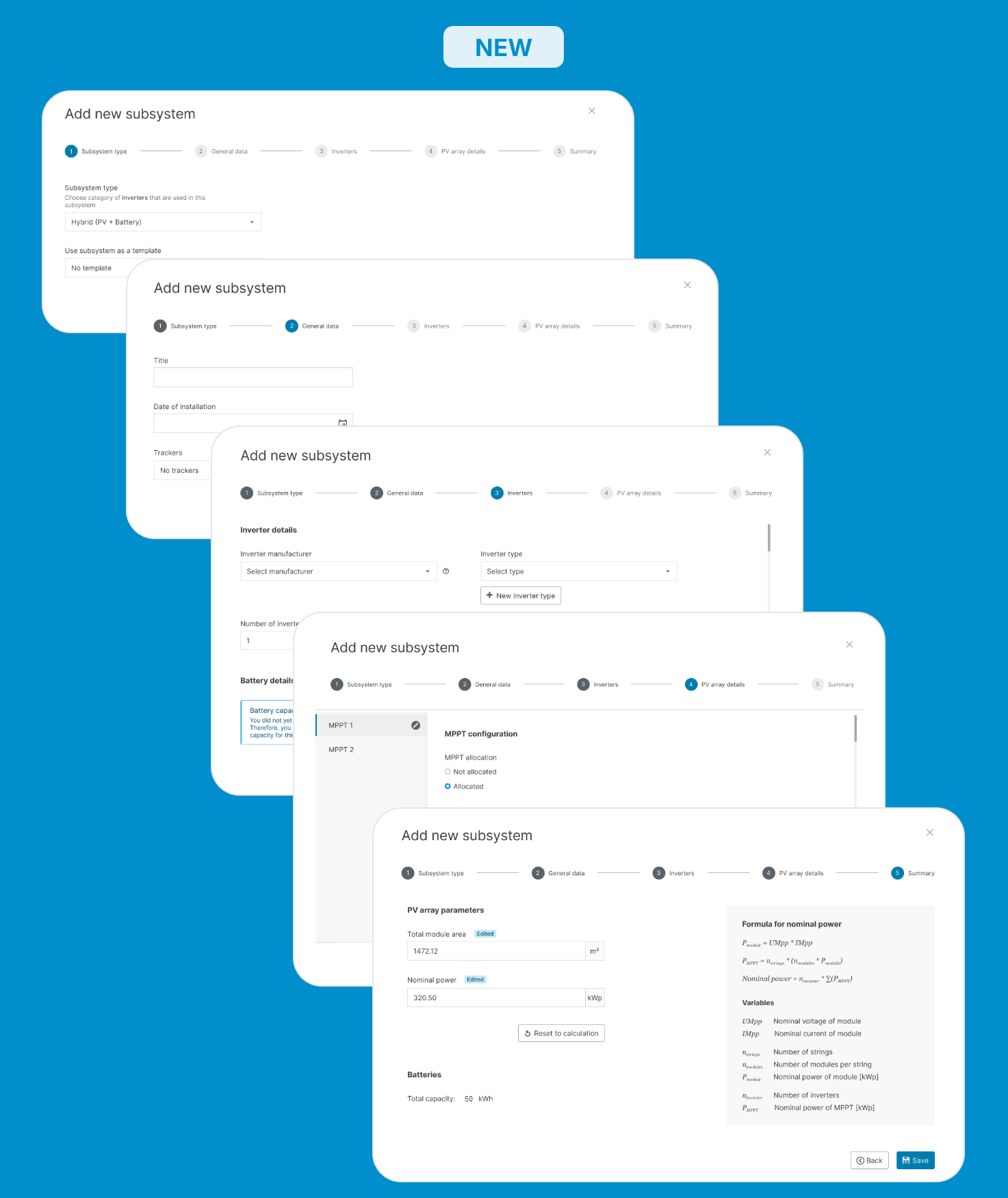 With the update, you can add hybrid subsystems